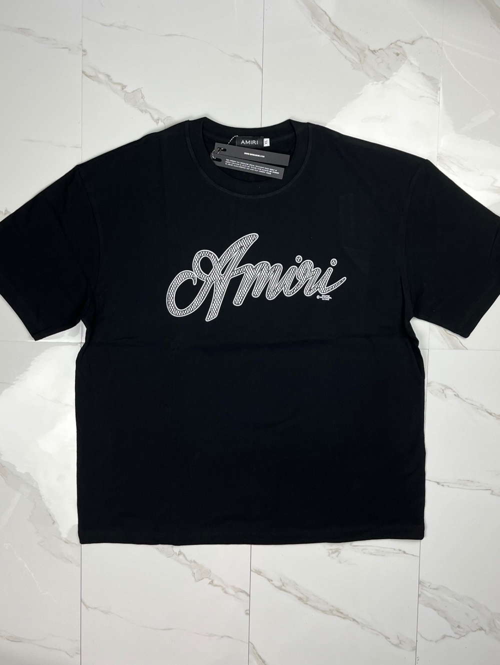 Amiri Black Graphic Logo T-Shirt XL